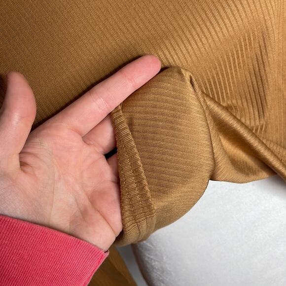 NWT abound mustard brown ribbed crop top size XL - Picture 4 of 7